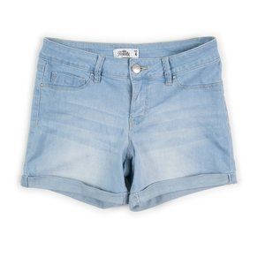 ROYALTY FOR ME stretch denim shorts size 4